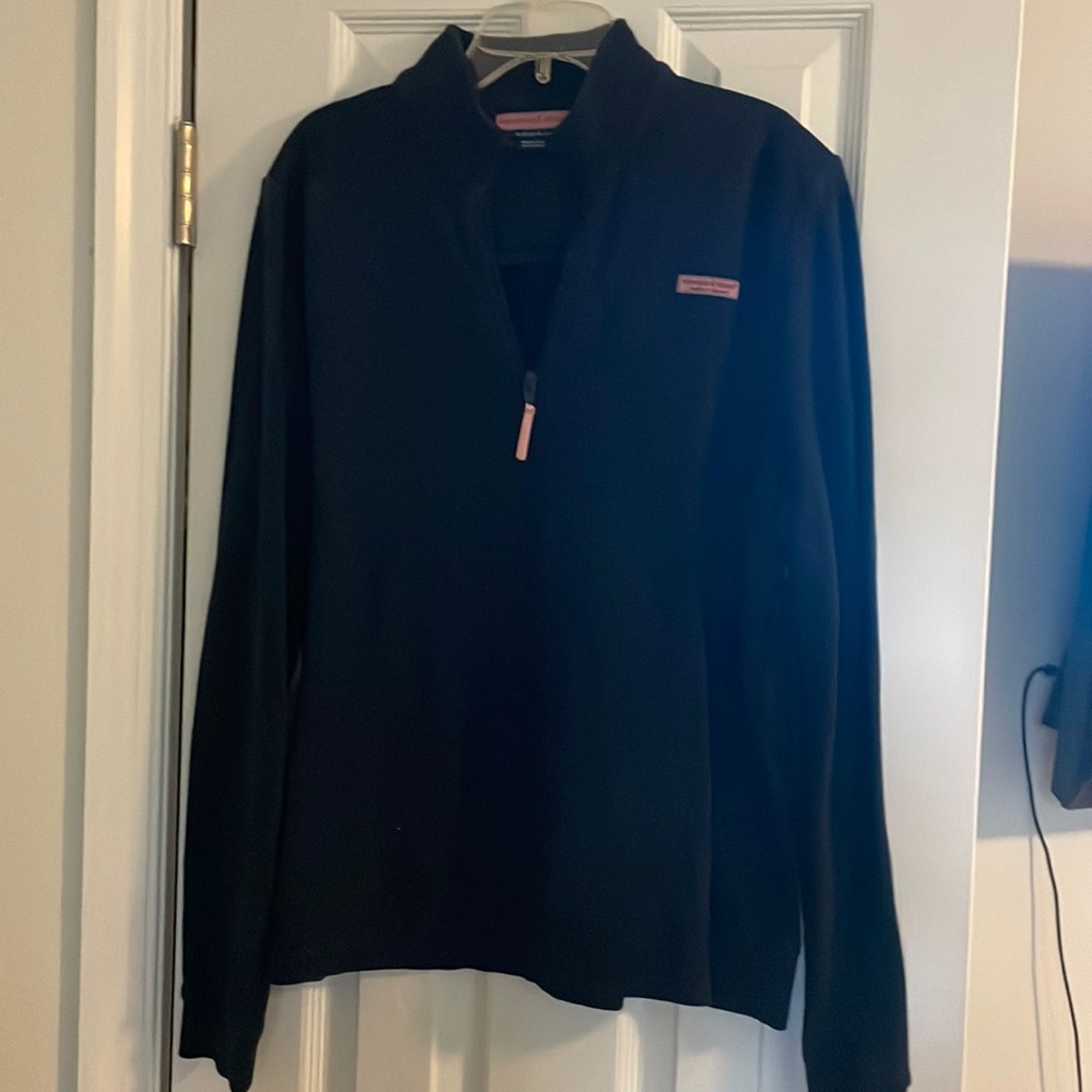 Vineyard vines navy blue quarter zip size large